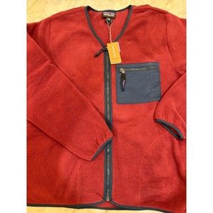 Patagonia Synchilla Cardigan - Red Large